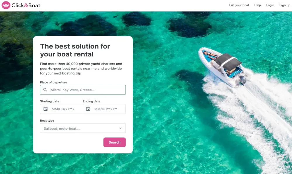 I will create boat, yacht, cruise, jet ski and party boat rental website