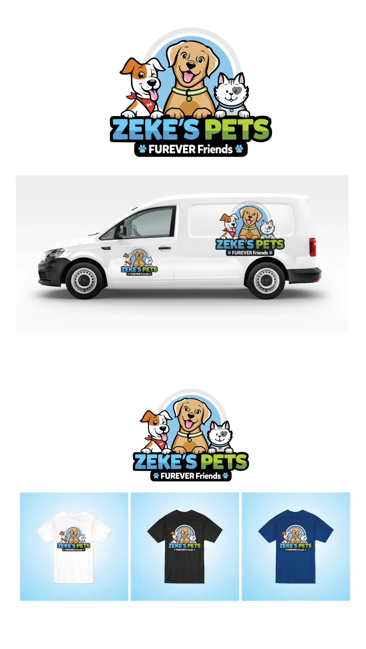 I will design stunning dogs cats pets mascots logo
