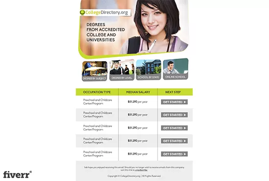 I will make an unique  email design