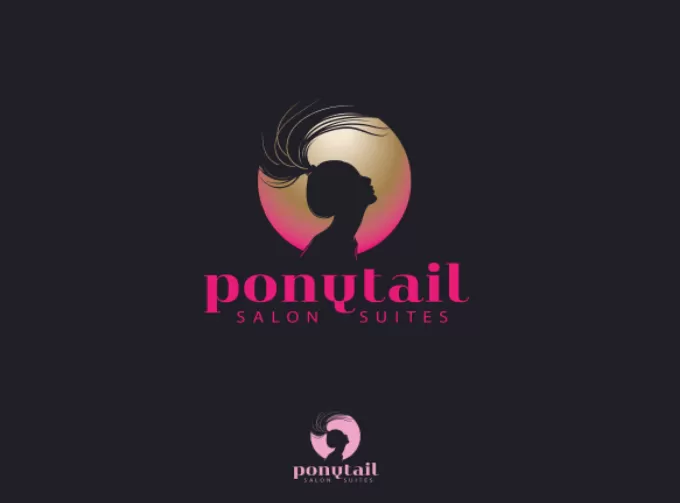 .I will make watercolor fenimine nails salon logo