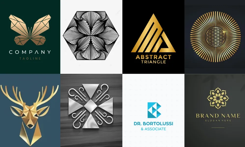 I will design modern minimalist geometric polygonal patterned logo