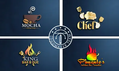 I will design restaurant, pizza, bbq, food logo, food truck and menu design