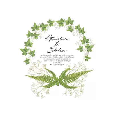 I will do beautifully customized wedding invitation cards