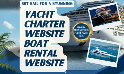 I will create boat, yacht, cruise, jet ski and party boat rental website