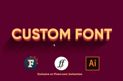 I will make your custom font based on your requirement, any font edits