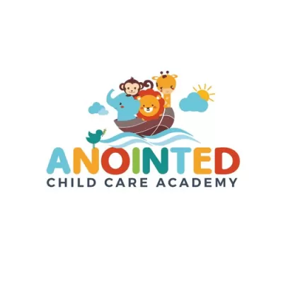 I will design kids baby toy childcare comic fun logo