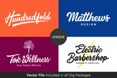 I will do business custom illustration vintage hand drawn logo