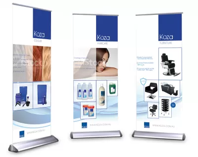 I will do roll up, retractable banner, and sign design in 6 hours