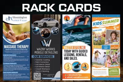 I will design perfect door hanger, rack card, dl flyer, postcard