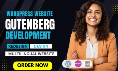 I will build design wordpress website by kadence gutenberg spectra blocks elementor pro