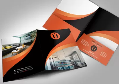 I will do modern, corporate presentation folder