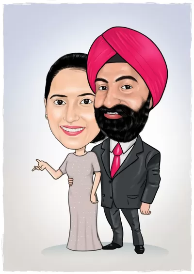 I will make a couple or wedding portrait logo design