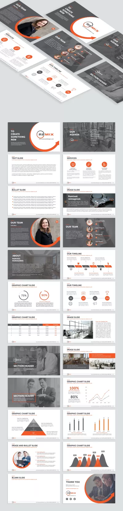 I will create branded powerpoint presentation for you