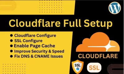 I will setup cloudflare and install ssl, cdn,dns to speed up website,Dillpo