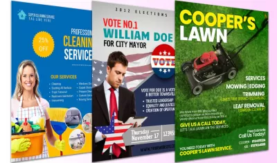 I will do flyer design, logo, business card, postcard, brochure, signage design, fb ads