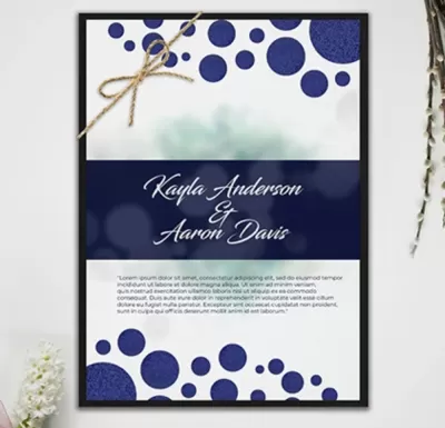 I will do wedding or event postcard invitation design greeting card