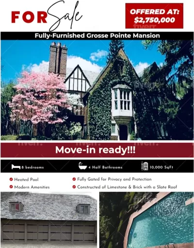 I will do a clean and modern real estate flyer design