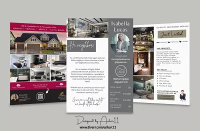 I will do a clean and modern real estate flyer design
