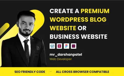I will create a wordpress blog website or business website, author or blogger website