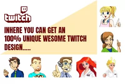 I will design twitch emotes, sub badges and badges