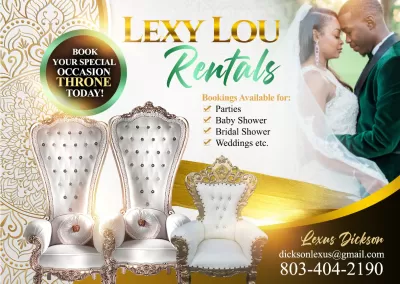 I will do exceptional event flyer design, postcard or church flyer