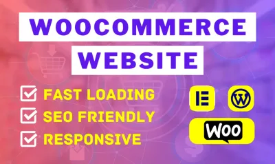 I will design an ecommerce store website with wordpress woocommerce and elementor pro