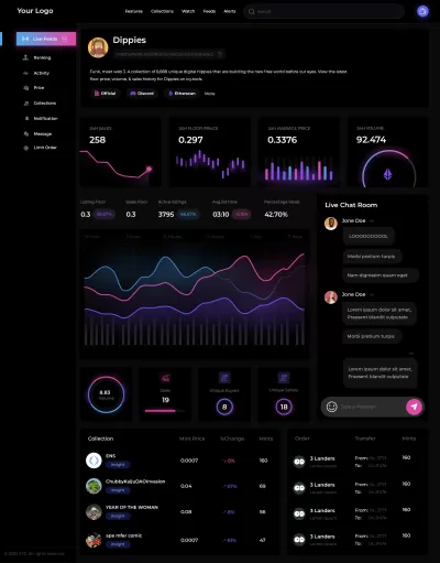 I will design modern web app ui ux dashboard or ui ux in figma