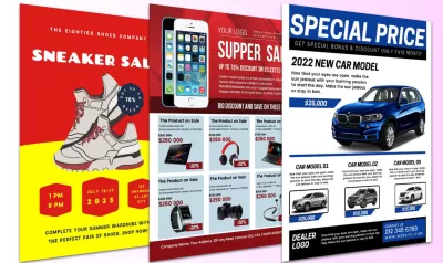 I will do flyer design, logo, business card, postcard, brochure, signage design, fb ads