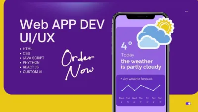 I will build custom website development with react js