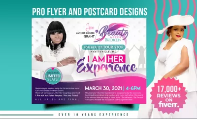 I will do exceptional event flyer design, postcard or church flyer