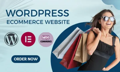 I will design an ecommerce store website with wordpress woocommerce and elementor pro