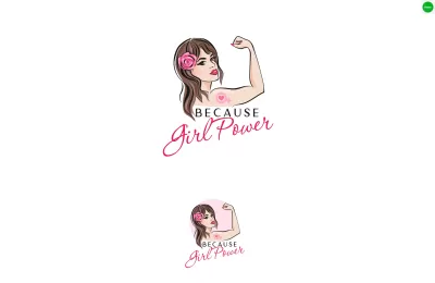 I will create modern feminine logo design