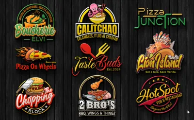 I will design restaurant, pizza, bbq, food logo, food truck and menu design