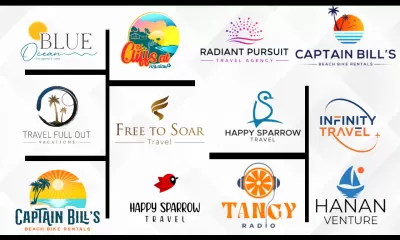 make premium outdoor travel logo with unlimited revisions