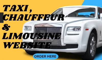 I will design taxi booking website chauffeur limousine booking website