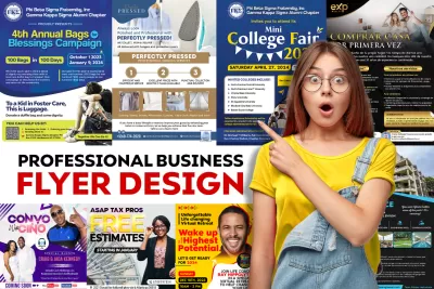 I will create professional business flyer design
