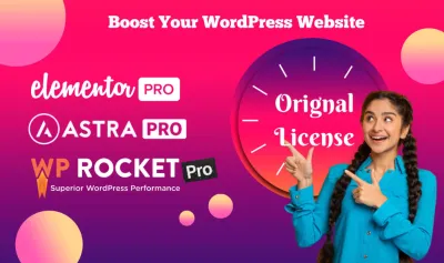 I will install elementor pro, astra pro, rank math, acf pro and other premium plugins