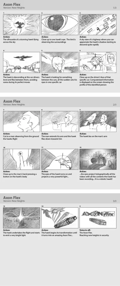 I will create storyboards for your film or your project