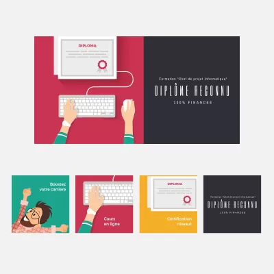 I will design a clean social banner for you