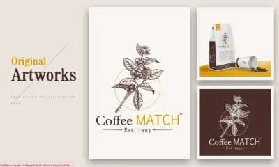 I will do modern minimalist hand drawn company logo design