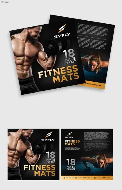 I will design a health fitness or gym logo