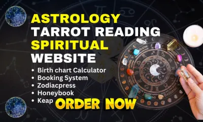 I will design astrology website numerology website esoteric spiritual astrology website