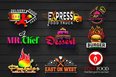I will do modern BBQ, food, catering, juice bar, bakery, taco, cuisine, restaurant logo