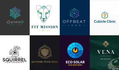 I will design modern minimalist geometric polygonal patterned logo