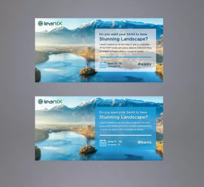 I will design a clean social banner for you