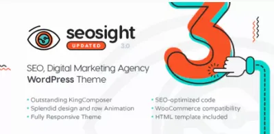 I will Digital Marketing Agency WP Theme with Shop