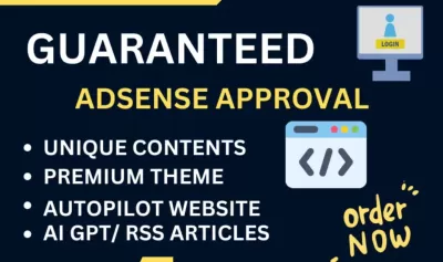 I will design wordpress google adsense approved websites on niches, Fiverr
