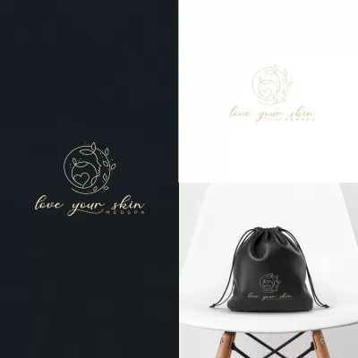 I will do watercolor feminine fashion,boutique,cosmetics logo