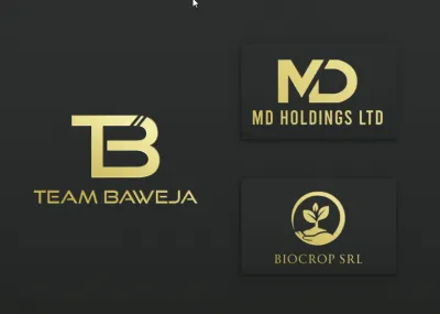 I will design heraldic, modern luxury logo with hand drawing