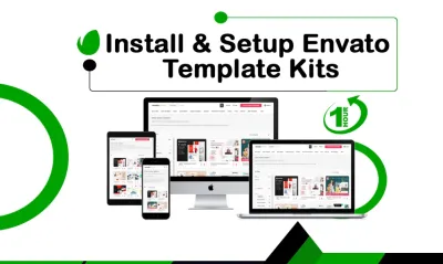 I will themeforest install theme envato element kit template kit using elementor pro